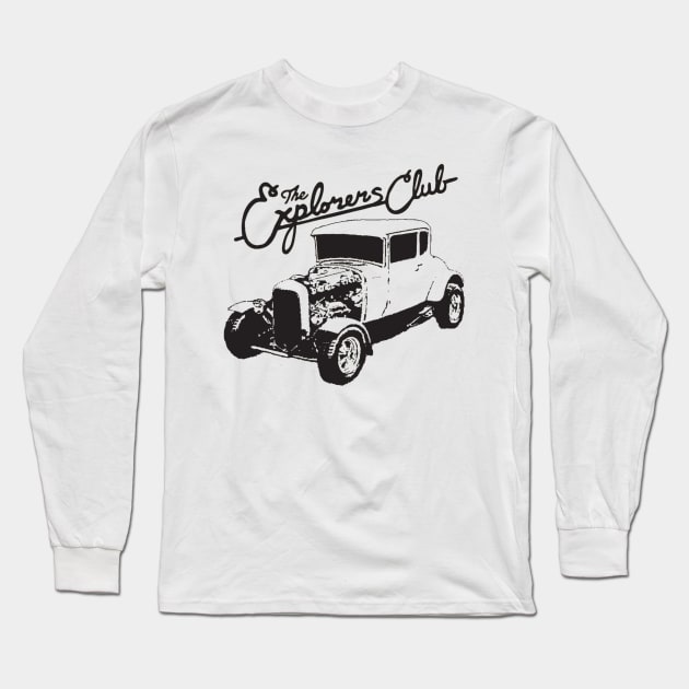 The Explorers Club Hot Rod Long Sleeve T-Shirt by Goldstar Records & Tapes